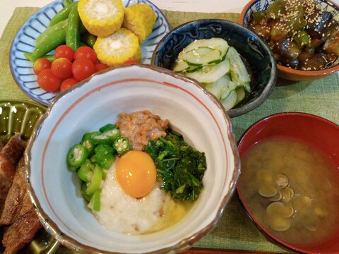 元気になる！夏のねばねば丼☆